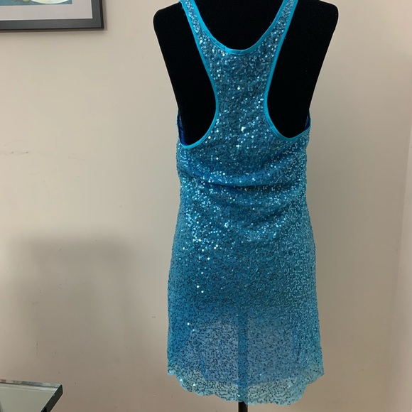 Victoria’s Secret Blue Sequin Tank Dress - Picture 5 of 8